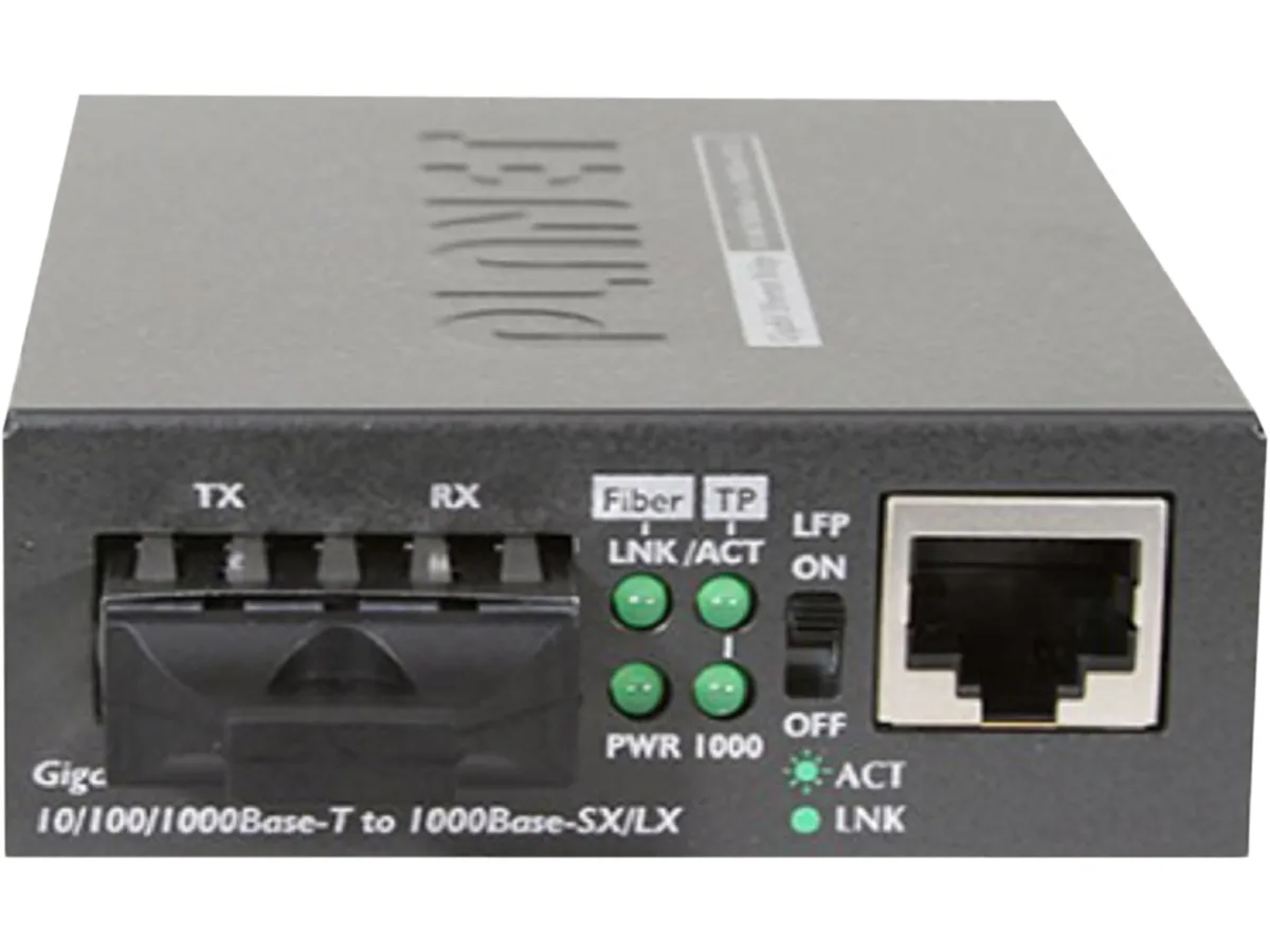 PLANET PLANET GT-802 10/100/1000Base-T to 1000SX Media Converter (MM, SC, 550m) — product photo