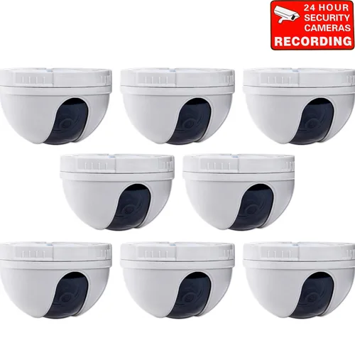 VideoSecu VideoSecu DM10W8 8 Pack Dome CCTV Camera 420TVL 3.6mm White — product photo