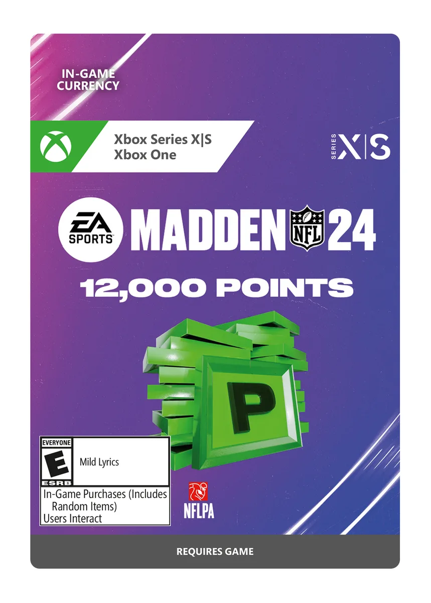 Electronic Arts Electronic Arts 7F6-00529 Madden NFL 24 12000 Madden Points downloadable game — product photo