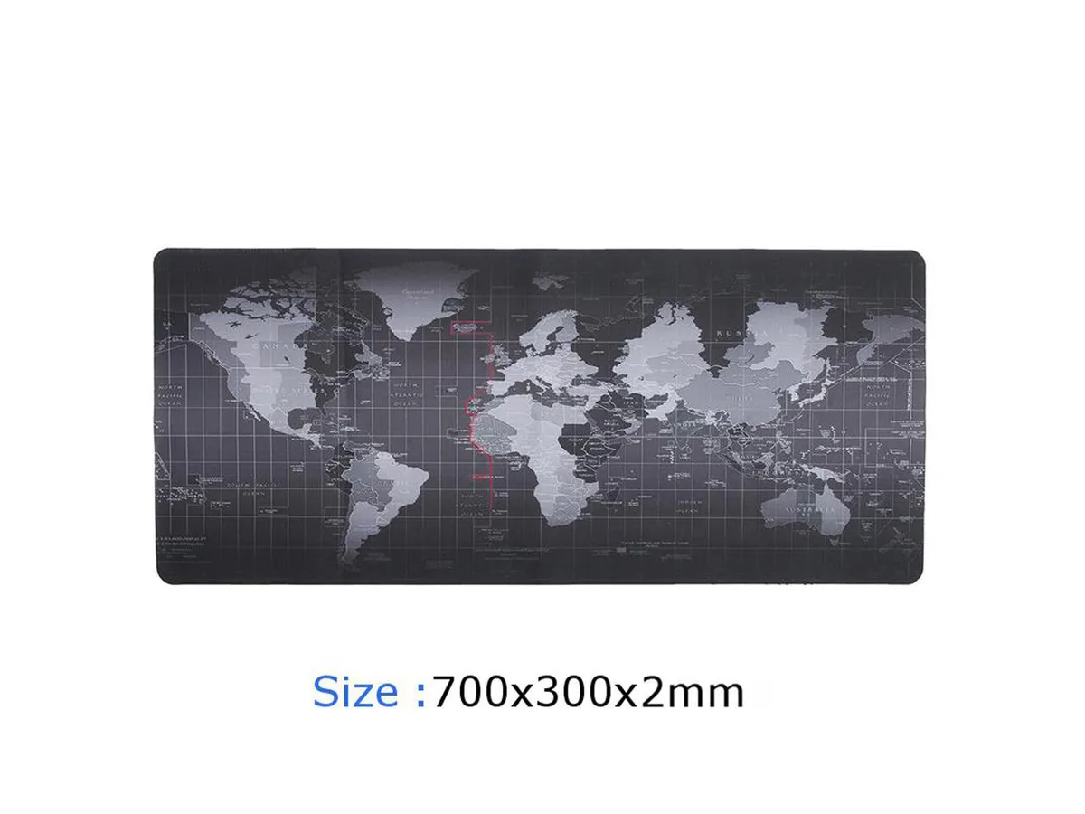 LUOM LUOM WorldMap mouse pad 27.56×11.81 in — product photo