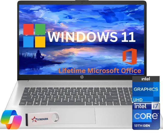 HP HP 17 CN laptop i7-1355U 32GB 256GB NVMe 17.3" FHD — product photo