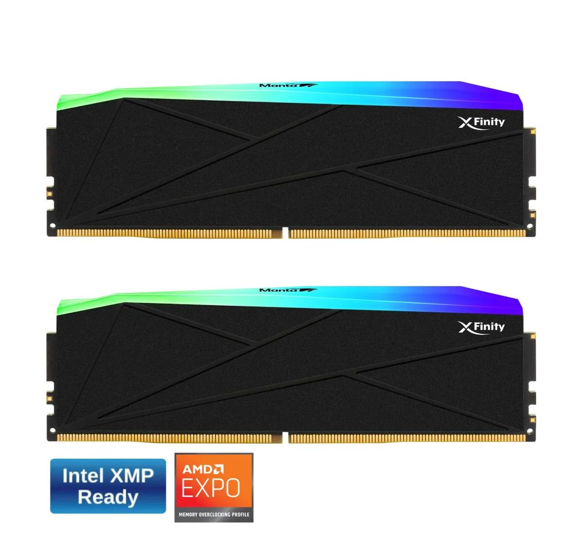 V-color V-color Manta XFinity RGB DDR5 32GB 6000MHz CL30 desktop RAM TMXFL1660830KWK — product photo