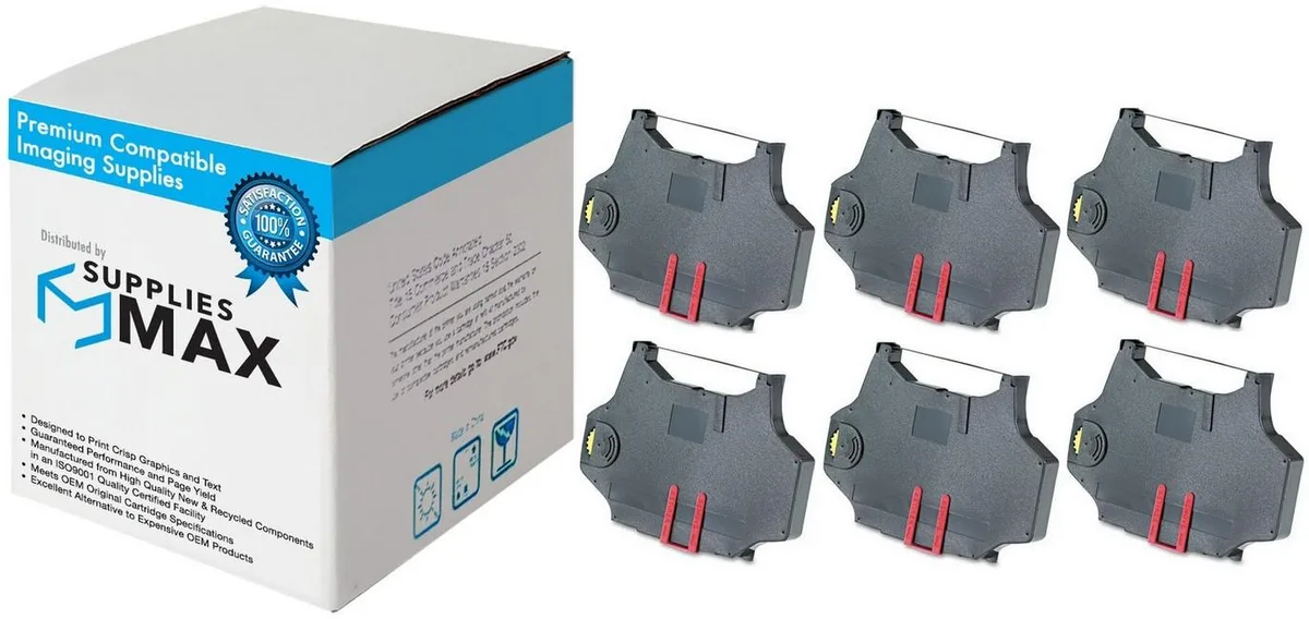 SuppliesMax SuppliesMax Lexmark 1361190 Correctable Ribbon Black 6 Pack — product photo