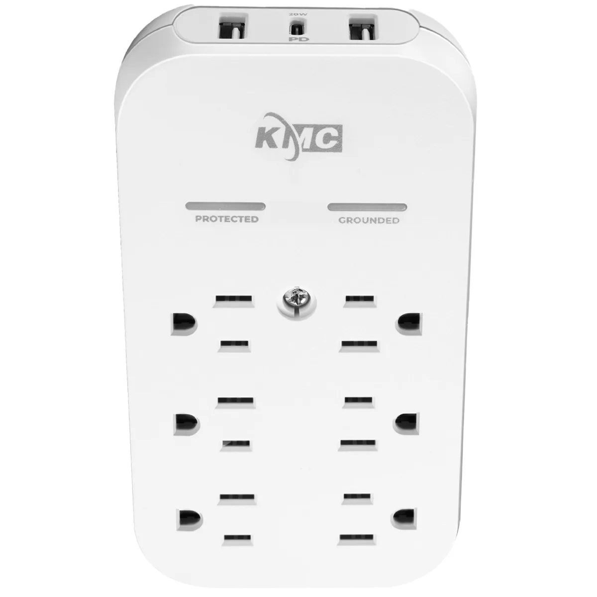  Surge Tap 6 PD 6-Outlet Extender USB-C 20W PD 980J White — product photo