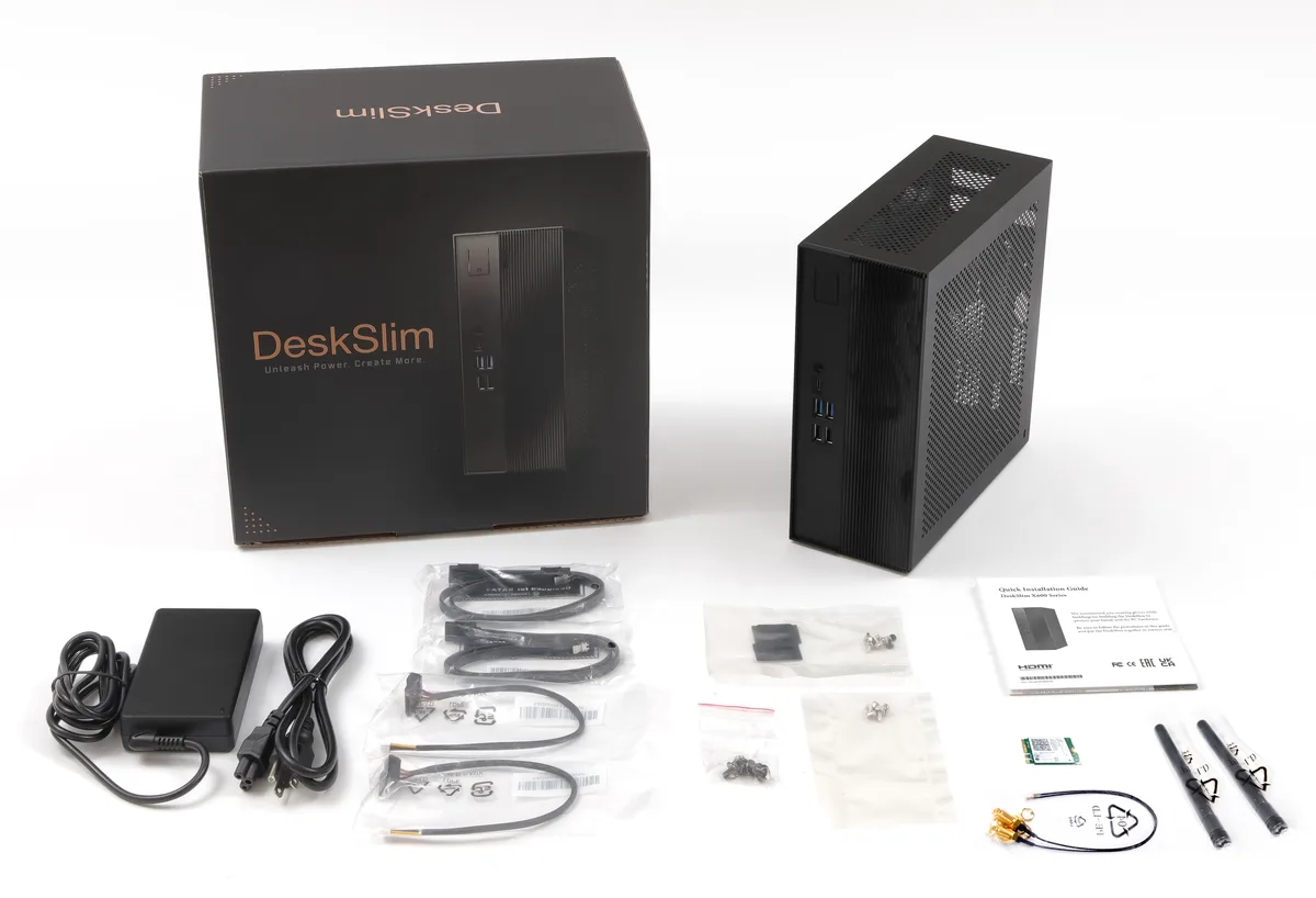 ASRock ASRock DESKSLIM X600W barebone mini PC, AM5, DDR5 256GB, 240W — product photo