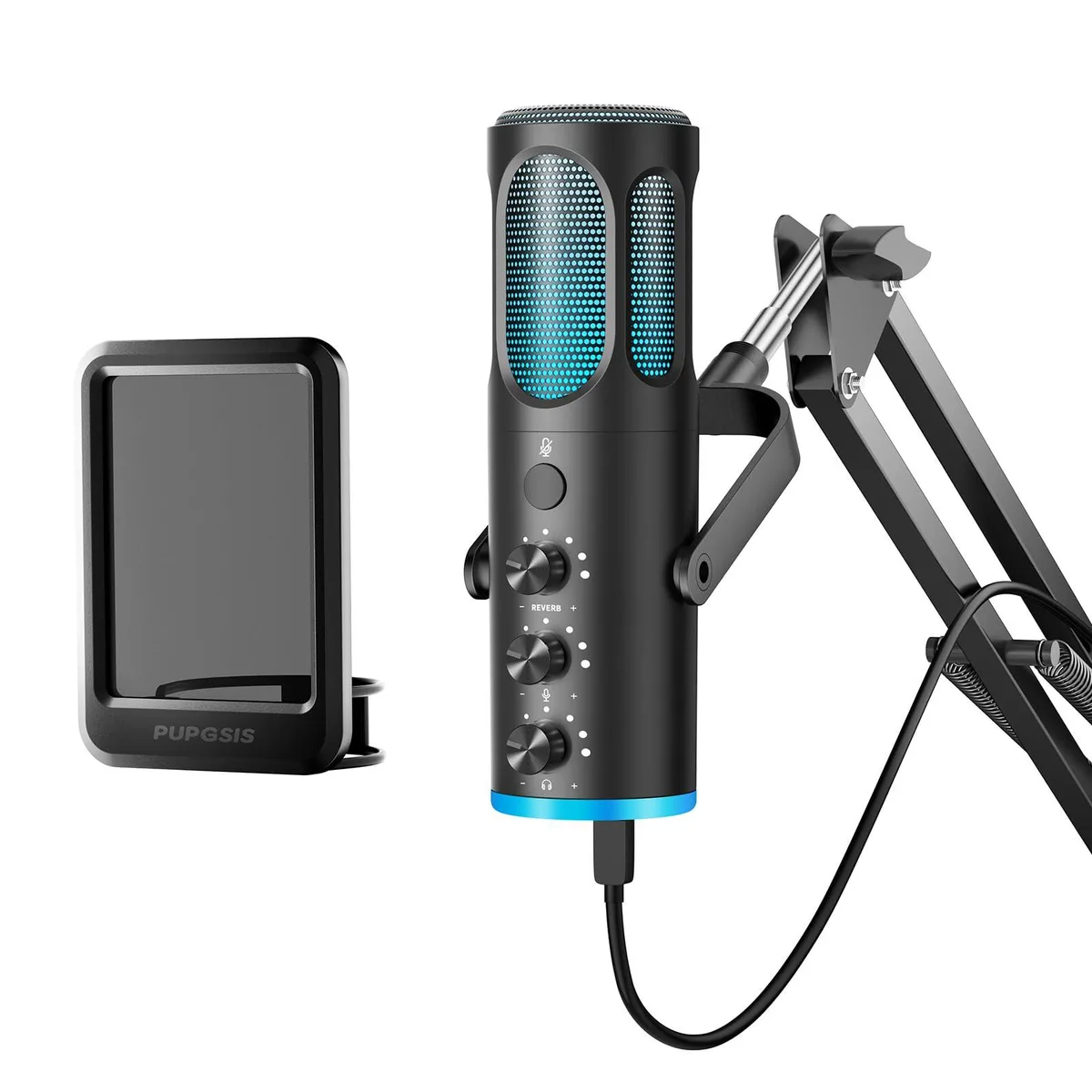  PUPGSIS C1-arm stand USB Microphone with Boom Arm — product photo