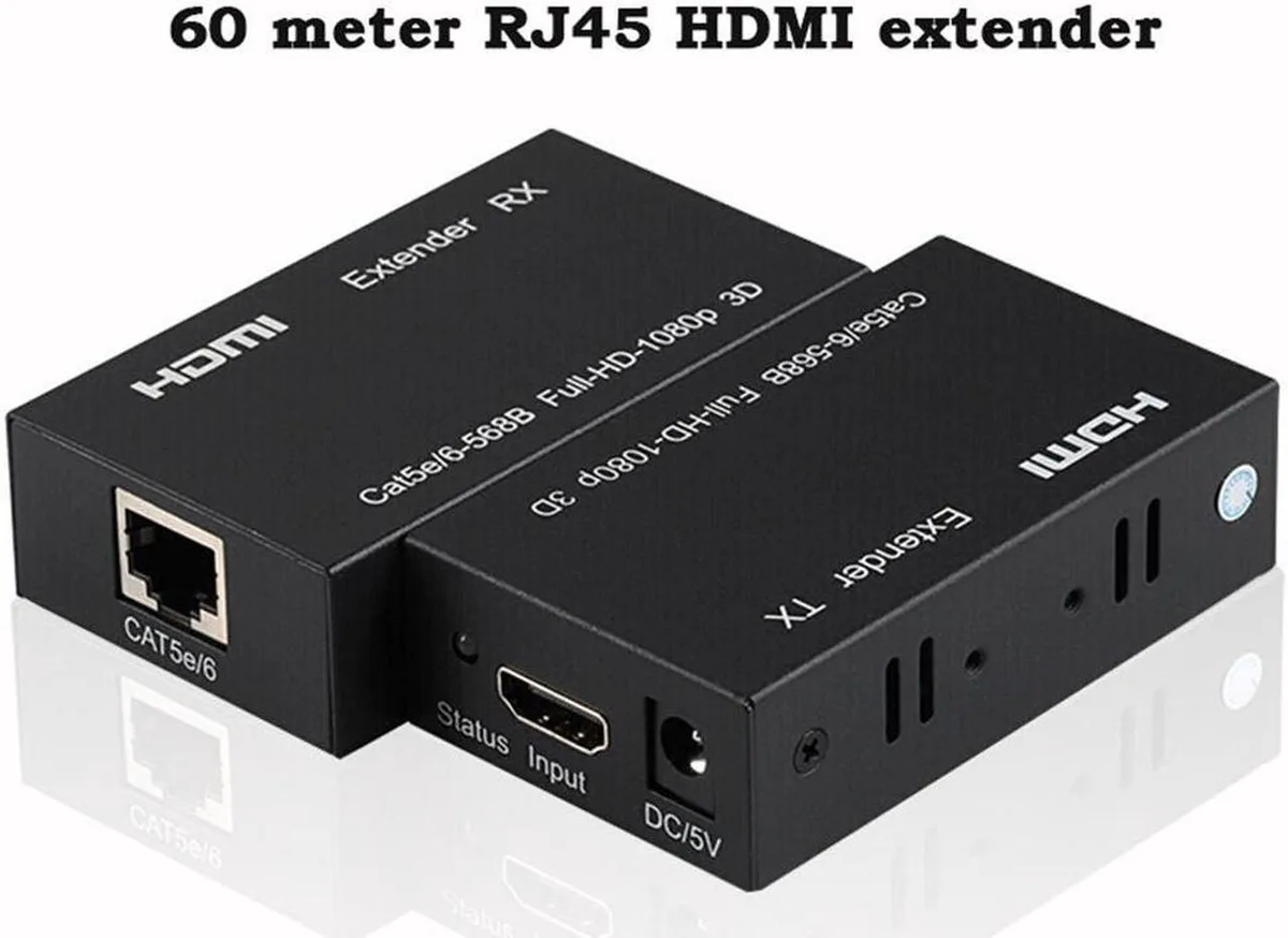 Vszerda Vszerda HDMI Extender 196ft 60m Cat6 1080p EDID — product photo
