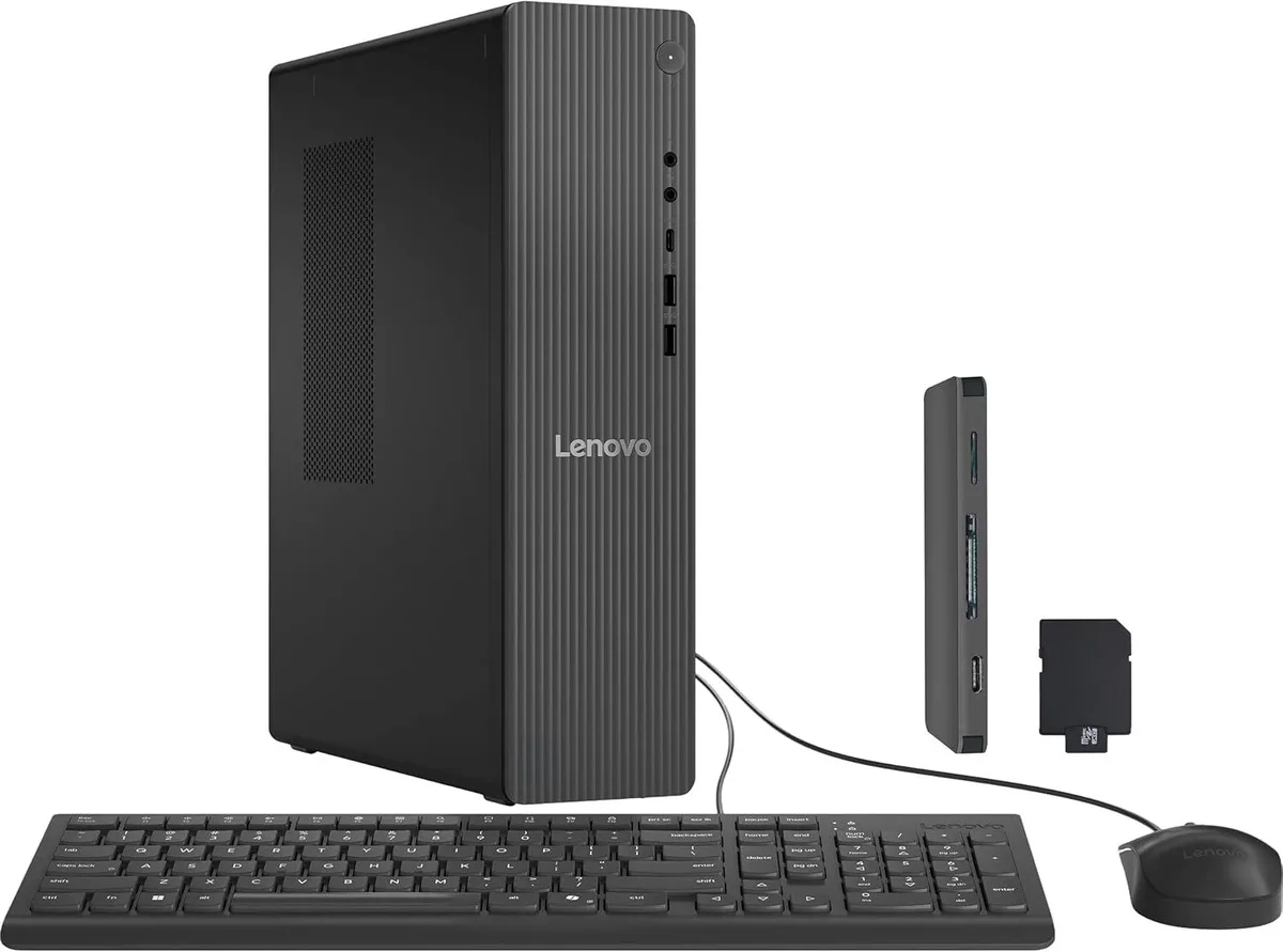 Lenovo Lenovo IdeaCentre Tower Desktop Core Ultra 7 265 16GB DDR5 1TB SSD + 1TB Docking Station Windows 11 Pro Gray — product photo