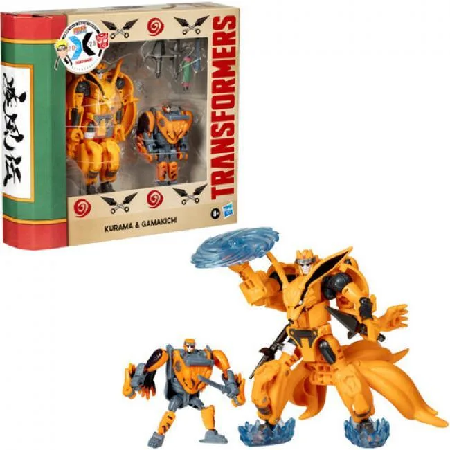 Hasbro Hasbro G00505L0 Transformers x Naruto Shippuden Kurama and Gamakichi 2-Figure Pack action figure — product photo