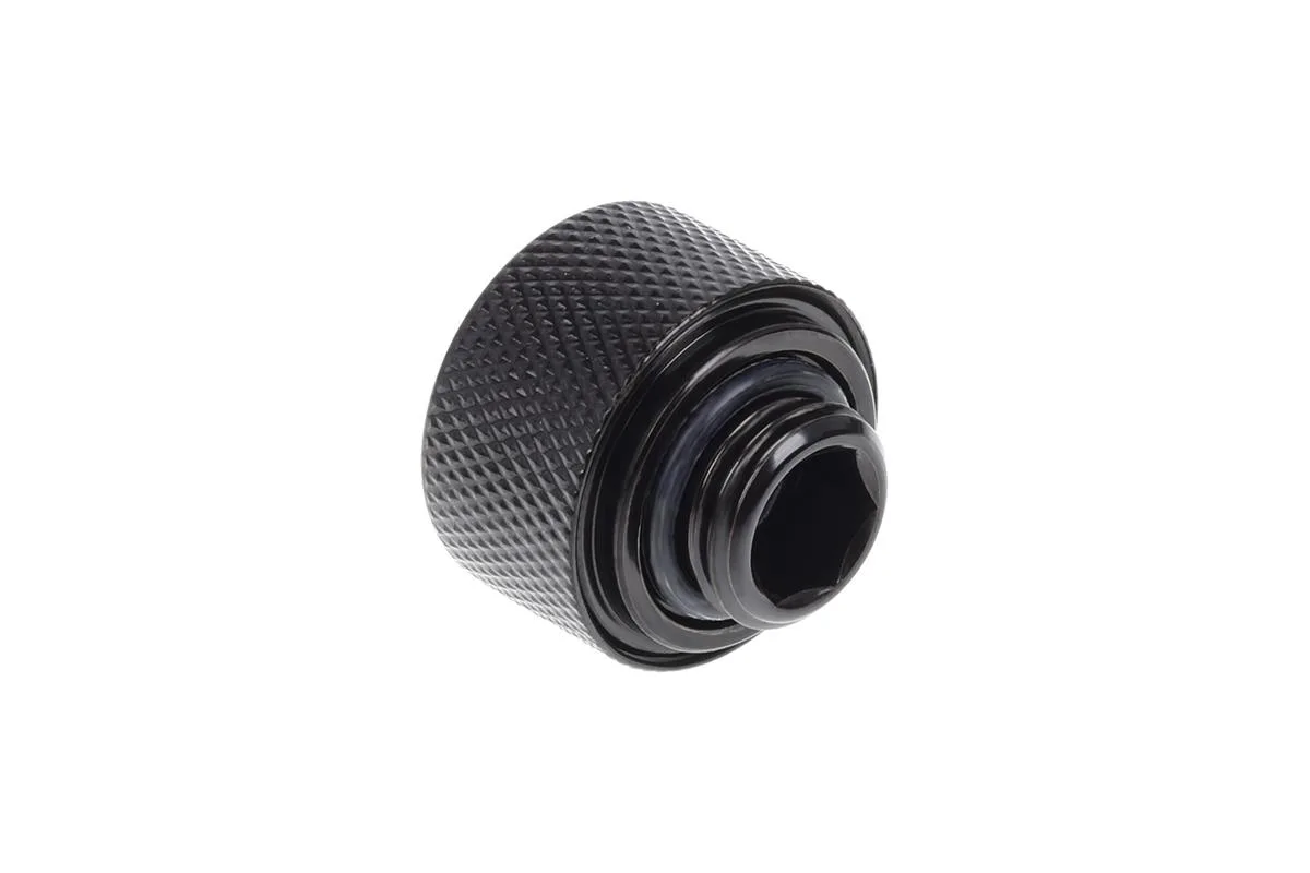 Alphacool Alphacool Eiszapfen 16mm G1/4 HardTube Knurled Compression Fitting Sixpack Deep Black 1012838 — product photo