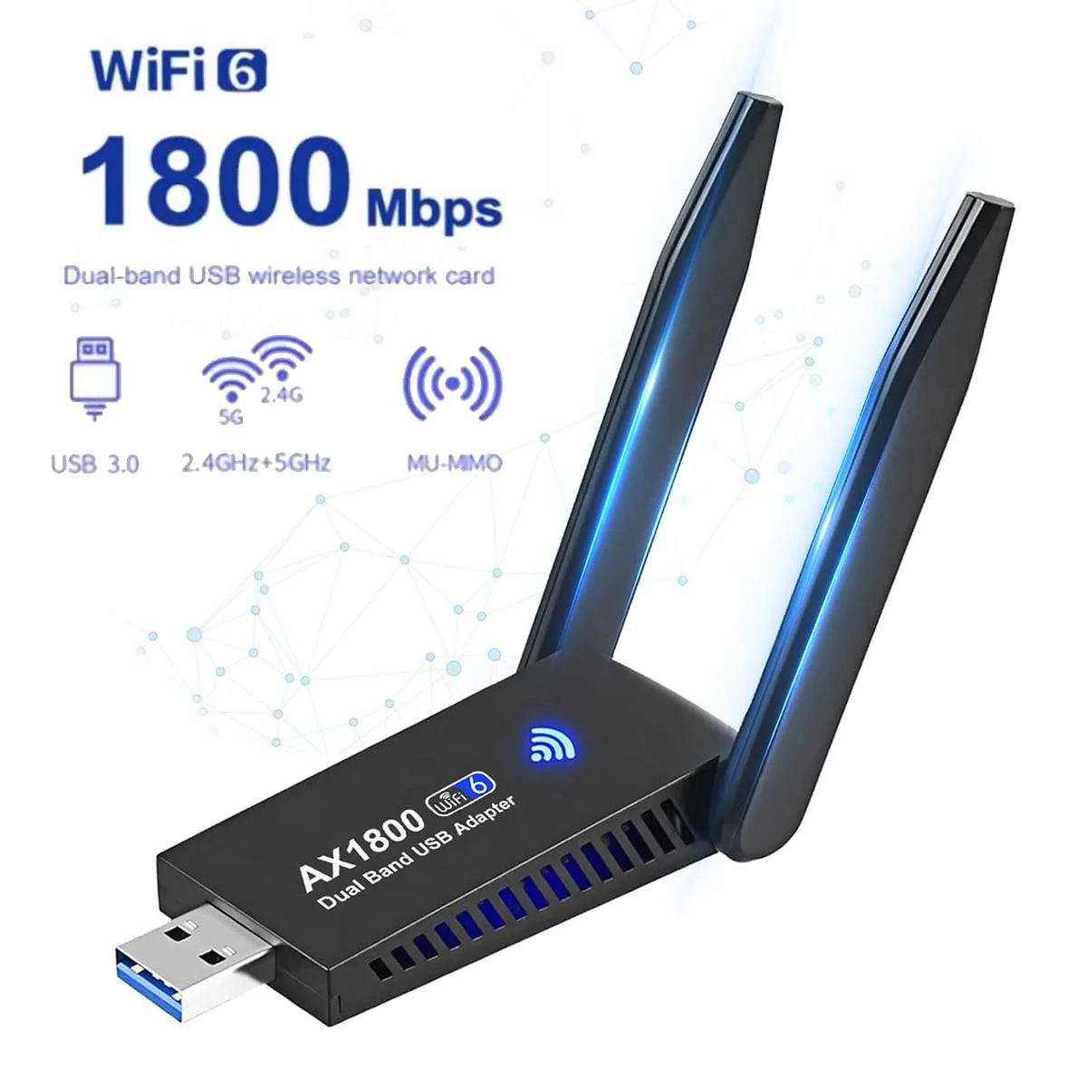 AUTYUE AUTYUE AX1800 USB 3.0 Wi-Fi 6 Adapter — product photo