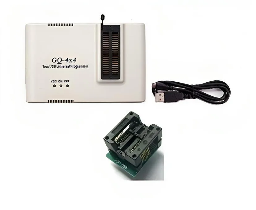 White GQ-4X V4 programmer with 40pin ZIF socket and ADP-098 adapter