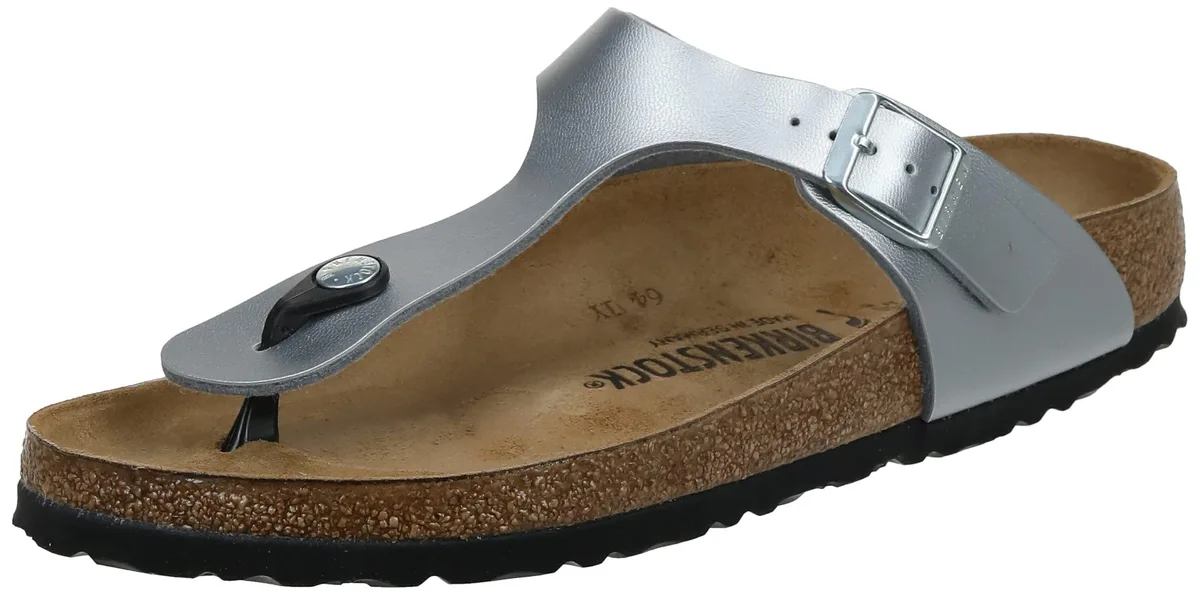BIRKENSTOCK BIRKENSTOCK N43853 Gizeh Thong Sandal Silver Size 42 — product photo