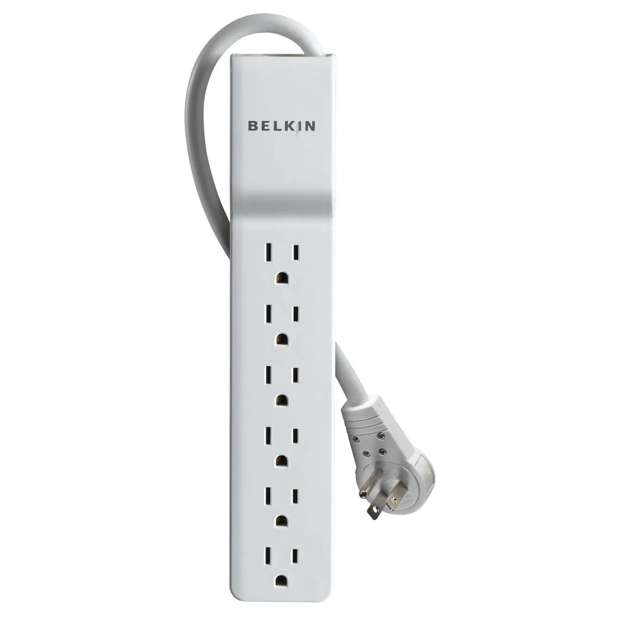 Belkin Belkin BE106000-06R 6-outlet surge protector 6 ft 720 J 360° plug — product photo