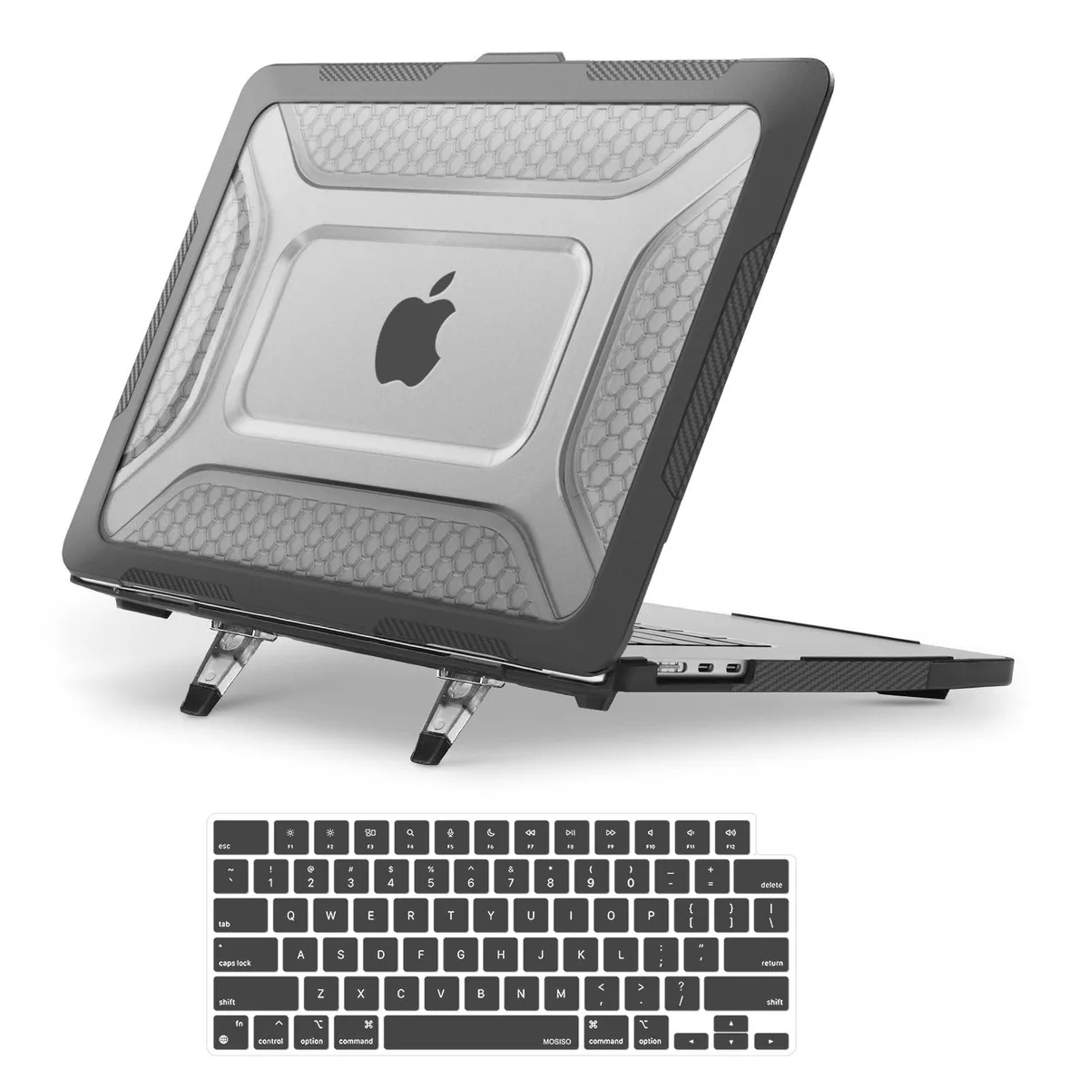 Mosiso Mosiso MacBook Air 15 inch Case A3241 A3114 A2941 Black 2 in 1 accessory — product photo