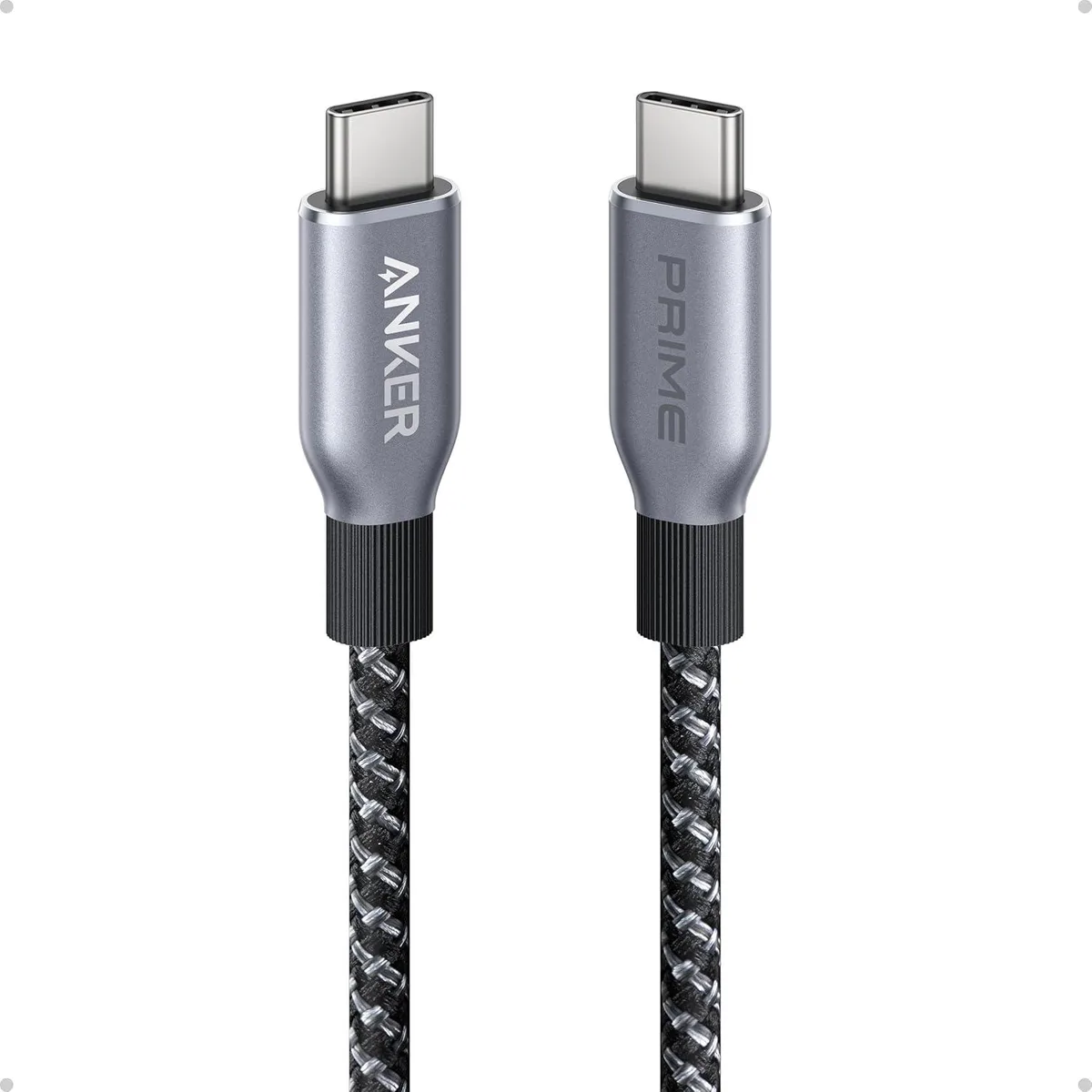 Anker Anker Prime USB-C to USB-C Cable 240W 3 ft USB 2.0 Upcycled Braided — product photo
