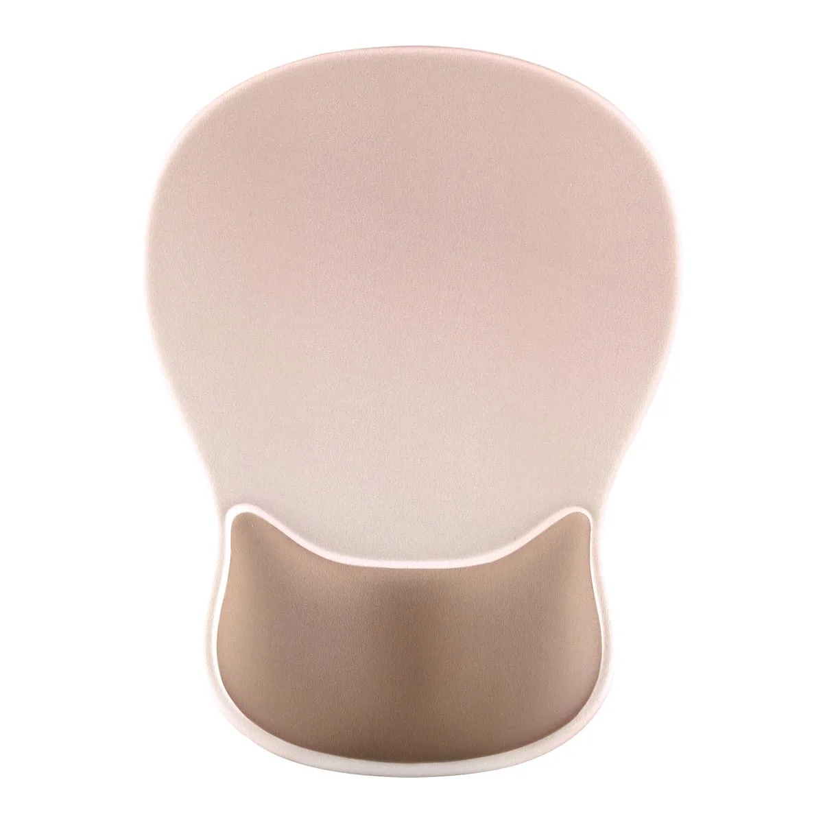  Yuhijoy Ergonomic Mouse Pad with Wrist Rest, Gel, 7.6 x 10.24 in, Beige + Coffee Brown — product photo