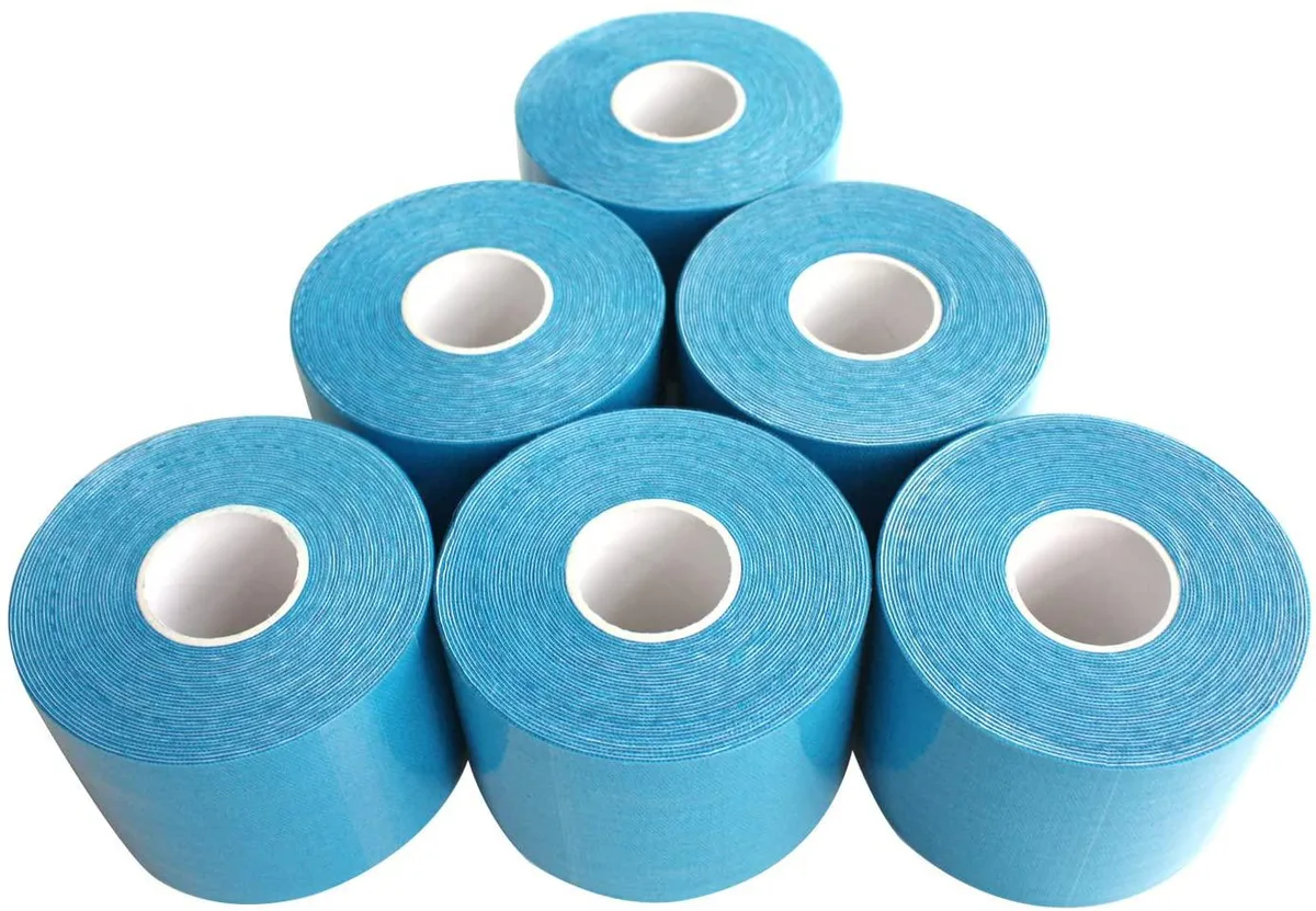 COMOmed COMOmed Kinesiology Tape 6 Rolls Blue 2 in x 16.5 ft — product photo