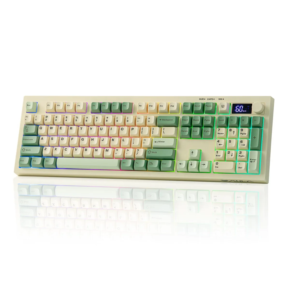 Aula S102 PRO Membrane Gaming Keyboard Yellow — product photo