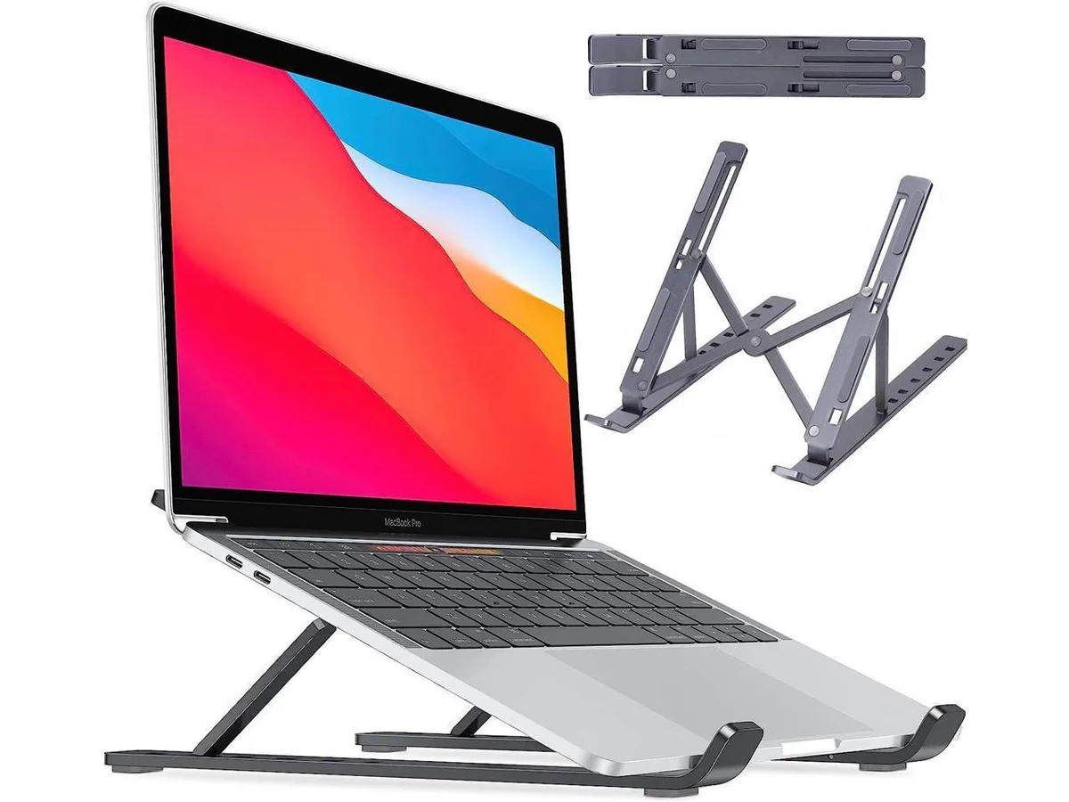 IXJYLCPC IXJYLCPC Adjustable Foldable Laptop Stand (Black) — product photo