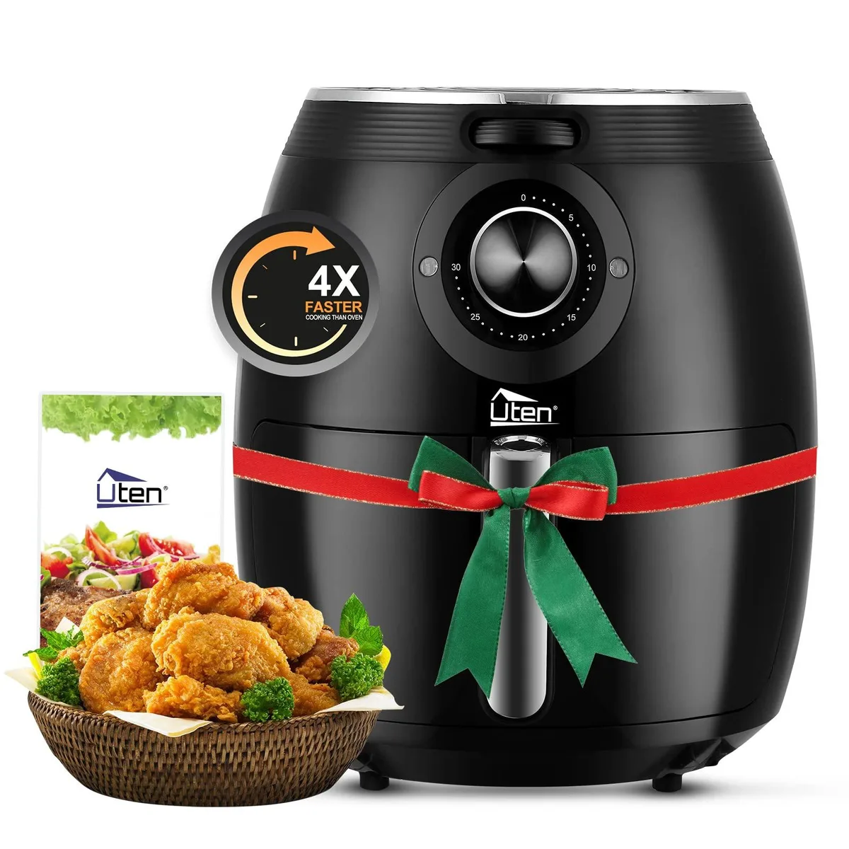  Uten Air Fryer 5.8QT 5.5L 1700W Black — product photo