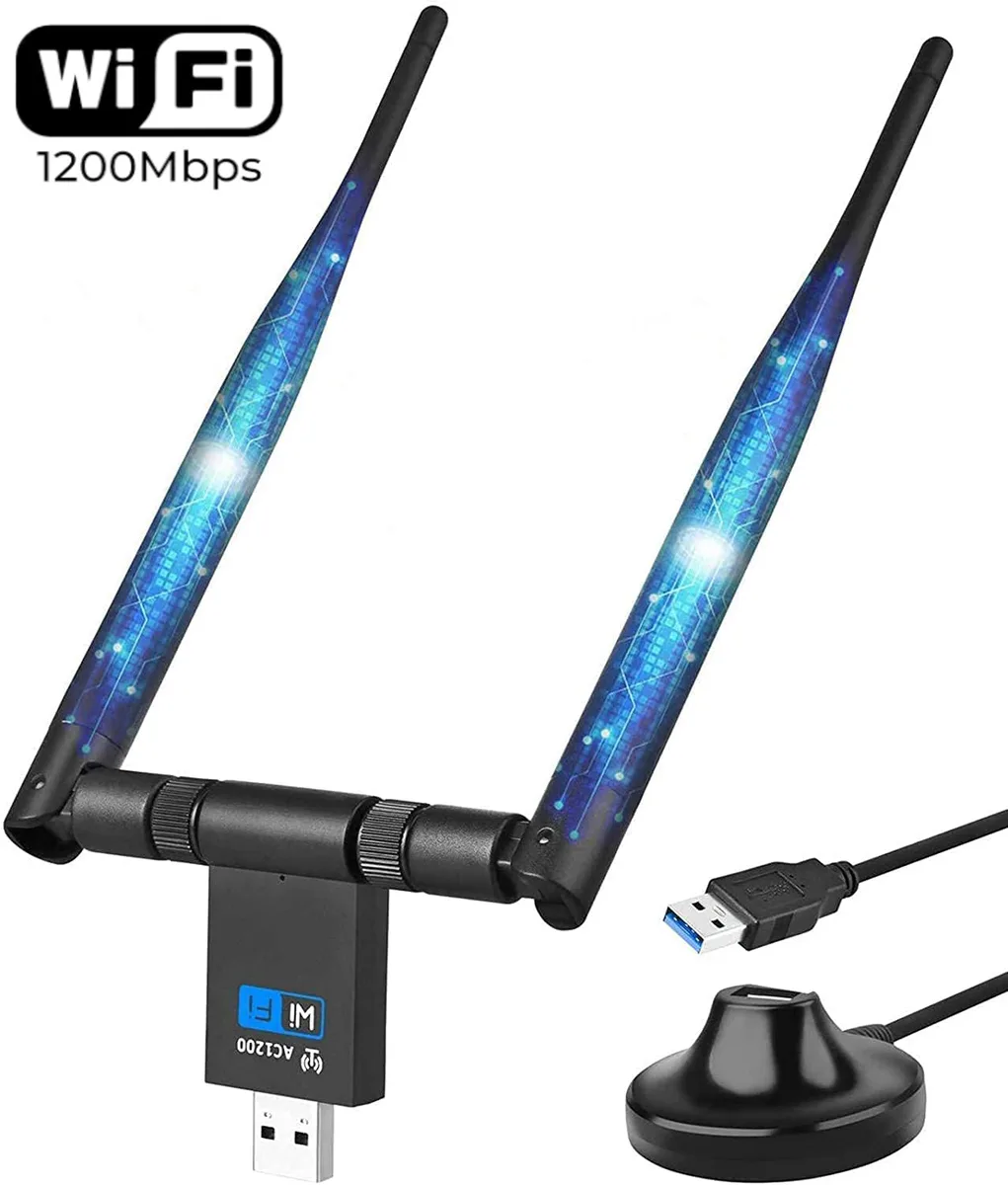 IHDAPP IHDAPP 1200Mbps USB 3.0 Wi-Fi Adapter 5dBi Dual Band — product photo