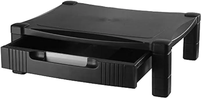TAURKENAM TAURKENAM Monitor Stand 17 x 13.25 in Height-Adjustable 4.1-6.5 in Black — product photo