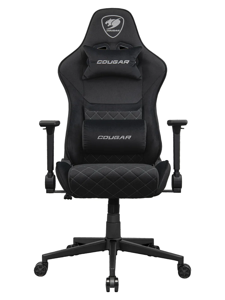 COUGAR COUGAR Armor One V2 Black F Gaming Chair Imitation Linen 155º Recline 265 lb — product photo