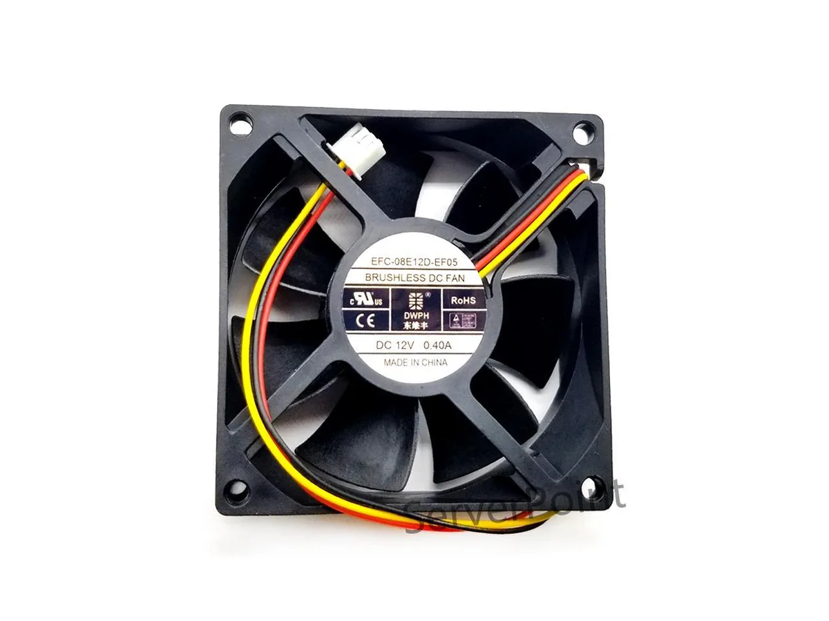 Fans Fans EFC-08E12D-EF05 8025 DC12V 0.40A case fan — product photo