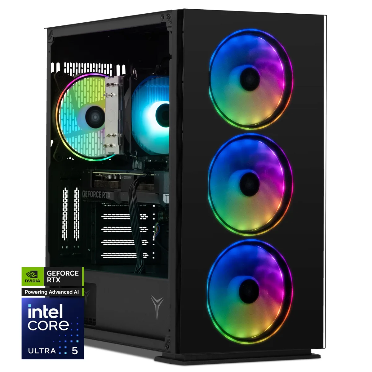 YEYIAN YEYIAN YPI-YA225FC-5701N gaming PC Intel Core Ultra 5 225F RTX 5070 32GB DDR5 1TB NVMe — product photo