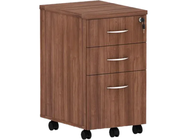 Alera Alera VA572816WA Valencia Mobile Box/Box/File Pedestal Modern Walnut office furniture — product photo