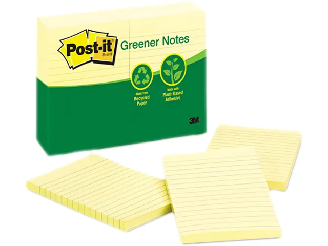 Post-it Post-it 660-RP-YW Sticky Notes, 12 100-Sheet Pads — product photo