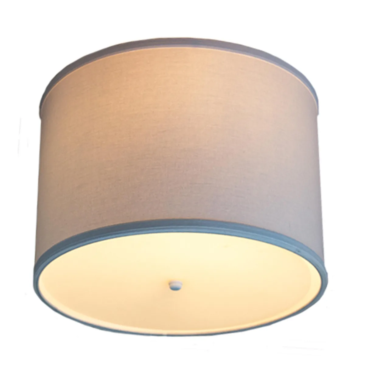Home Concept Home Concept 14 Moderne Flush Mount Conversion Kit White Fabric Drum 14x14x10 — product photo