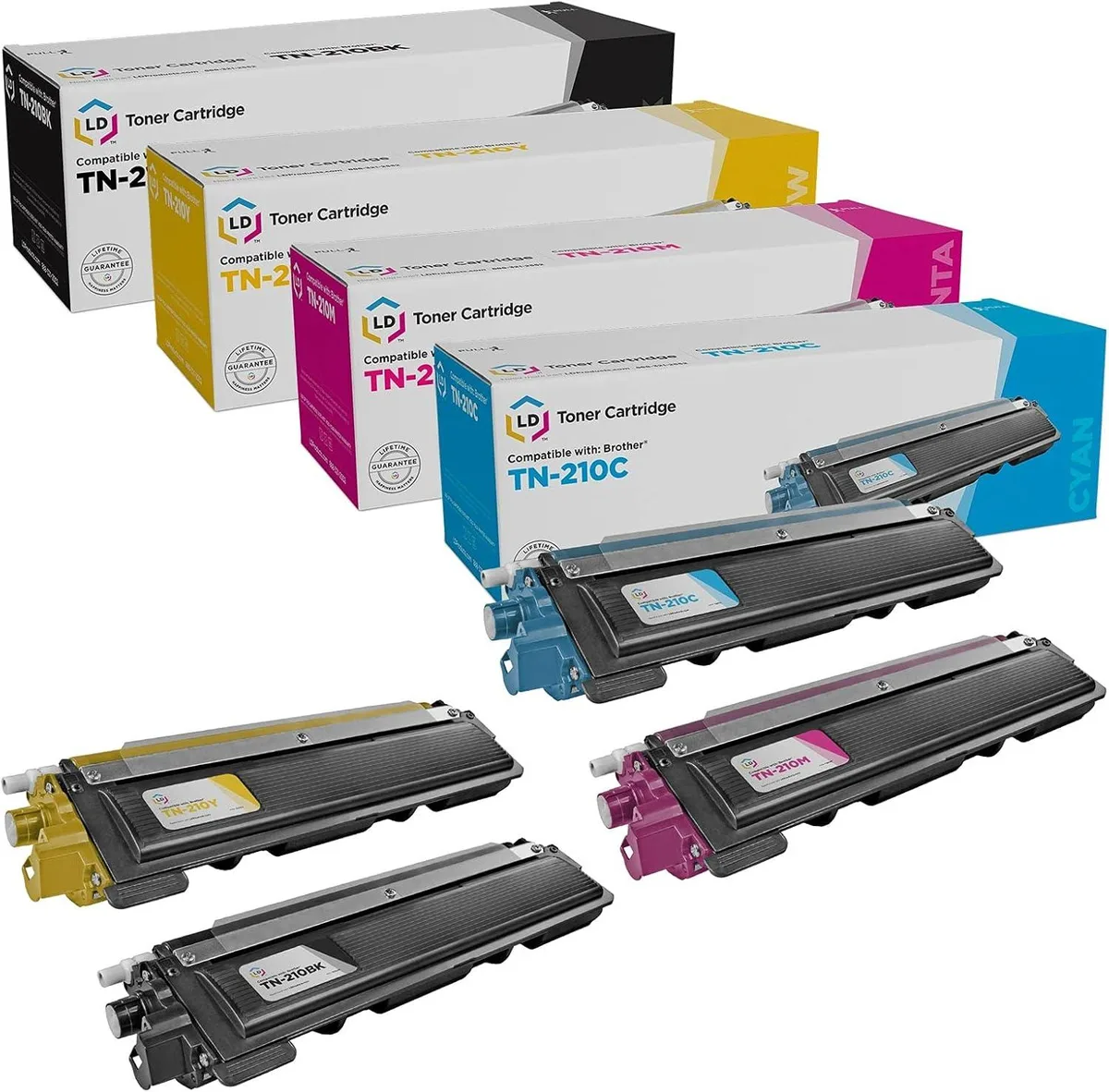 LD Products LD Products Compatible Brother TN210 Toner 4-Pack (BK/C/M/Y) — product photo