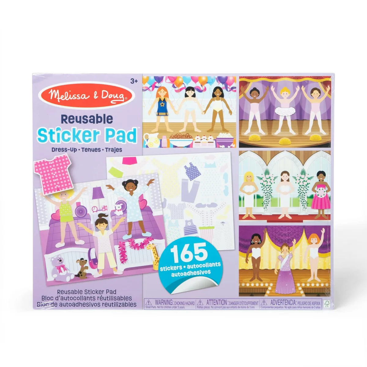  Melissa &amp; Doug Reusable Sticker Pad Dress-Up 165+ Stickers 35.5 cm x 28.5 cm — product photo