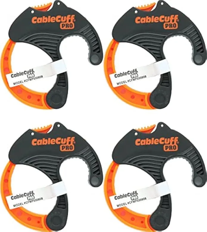 TAURKENAM TAURKENAM Cable Cuff PRO 4 Pack 2 Inch Diameter power adapter — product photo