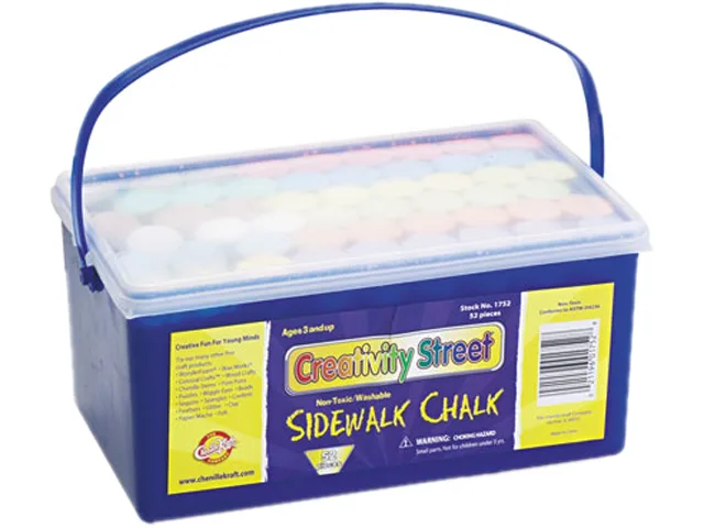 Creativity Street Creativity Street 1752 Jumbo Sidewalk Chalk 52 Pieces 12 Colors — product photo
