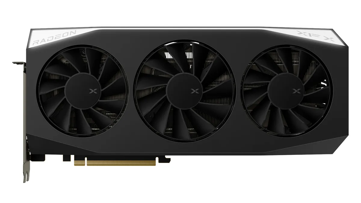 XFX XFX Mercury RX-96TMERCBA Radeon RX 9060 XT 16GB graphics card — product photo