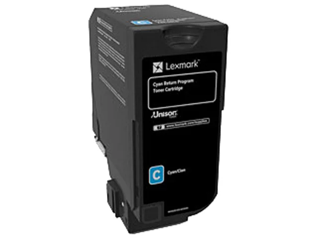 Lexmark Lexmark 74C00CG Return Program Toner Cartridge Cyan 3000 pages — product photo