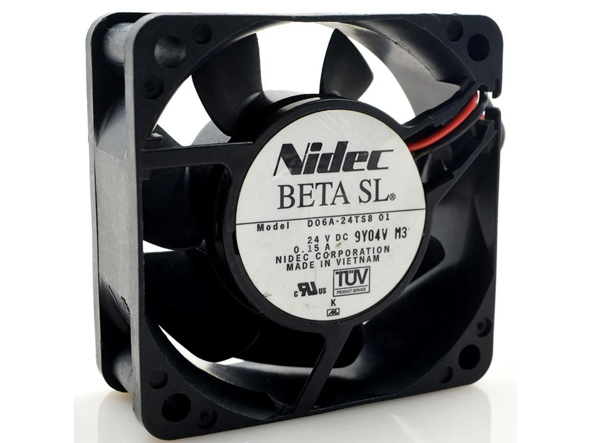 Fans Fans D06A-24TS8 24V 0.15A 60x60x25mm 2-wire dual ball bearing case fan — product photo