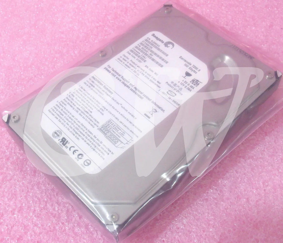 Seagate Seagate ST3160812A Barracuda 7200.9 160GB 7200RPM 8MB 3.5" SATA internal hard drive — product photo