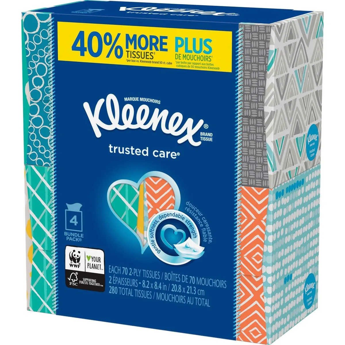 Kimberly-Clark Professional Kimberly-Clark Professional 50184 Kleenex Trusted Care Tissues 70 Pack White — product photo