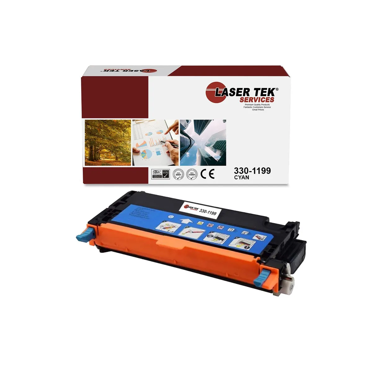 Laser Tek Services Laser Tek Services 3130 Cyan Toner Cartridge 330-1199 9000 pages — product photo