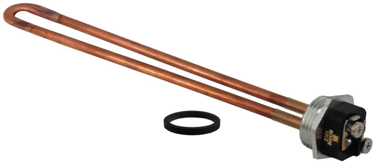 Straight copper threaded element, 10.59in long, 208V 3000W