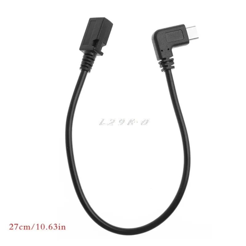 Defendwe Defendwe USB 3.1 Type C Right Angle Male to Micro USB 2.0 B Female Adapter Cable 27cm — product photo