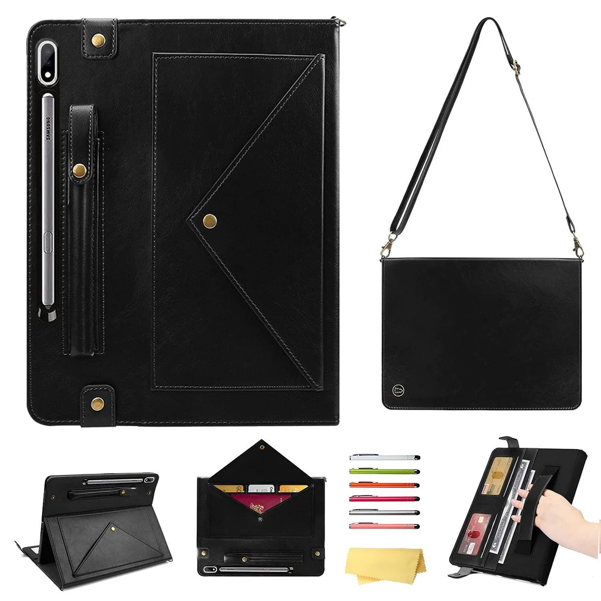 Adafruit Adafruit 2 in 1 Accessory for Galaxy Tab S7 FE/S7+/S8+ 12.4" Black — product photo