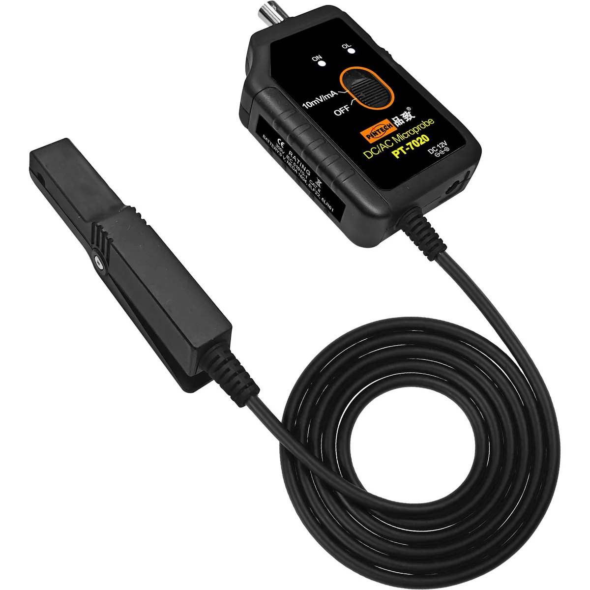 Pintech Pintech PT-7020 AC/DC Current Probe 1.5kHz 0.1mA-4.5A 10:1 BNC measurement tool — product photo