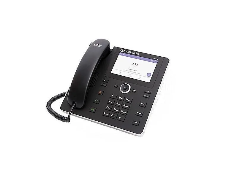 AudioCodes AudioCodes TEAMS-C455HD VoIP phone 1280x720 colour touch LCD PoE dual GbE black — 제품 사진