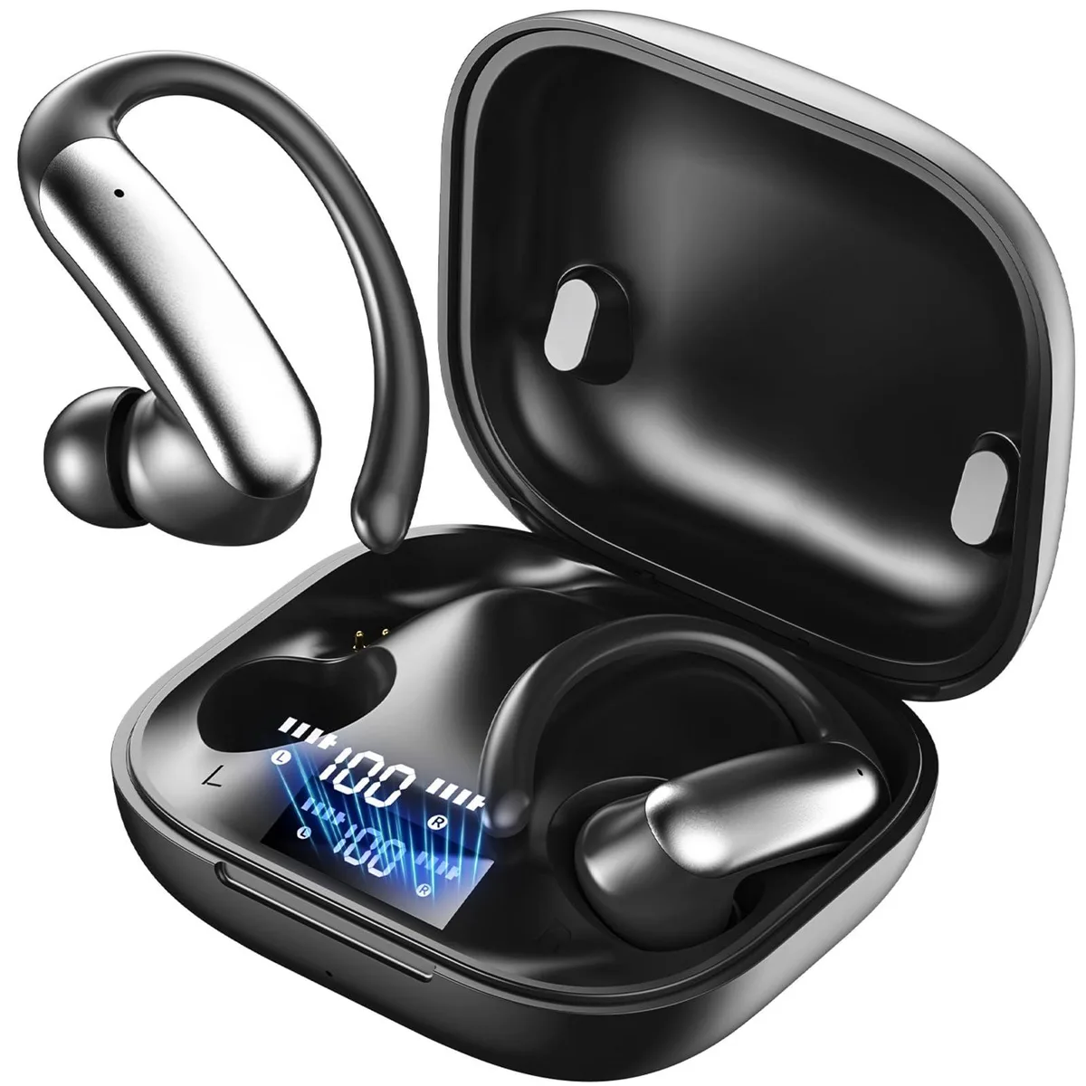  GE M136 Open Ear Earbuds Bluetooth 6.0 38H Purple — product photo