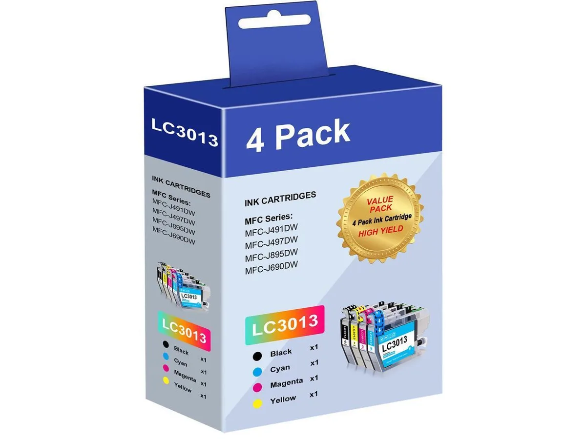 V4ink V4ink LC3013 LC3011 XL Ink Cartridge 4-Pack Black Cyan Yellow Magenta 400 Pages — product photo